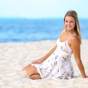 Urban Outfitters Margot soft pink floral dress